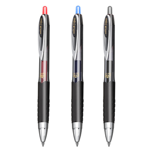 Japan Uni Mitsubishi UMN207 Student Push Gel Pen 0.5mm Glue Grip Business Office Red Blue Black Signature Pen